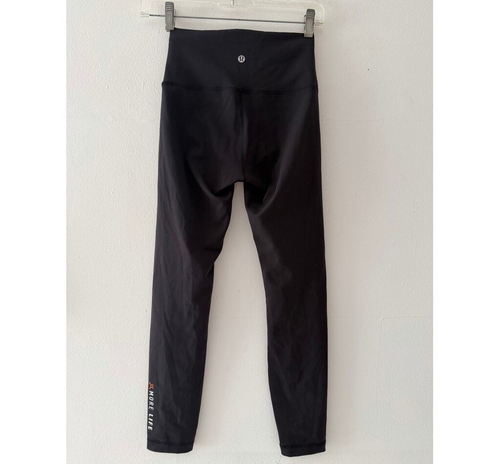 Lululemon Orange Theory Leggings Black NWOT Size 4 Women's Workout Yoga Dance